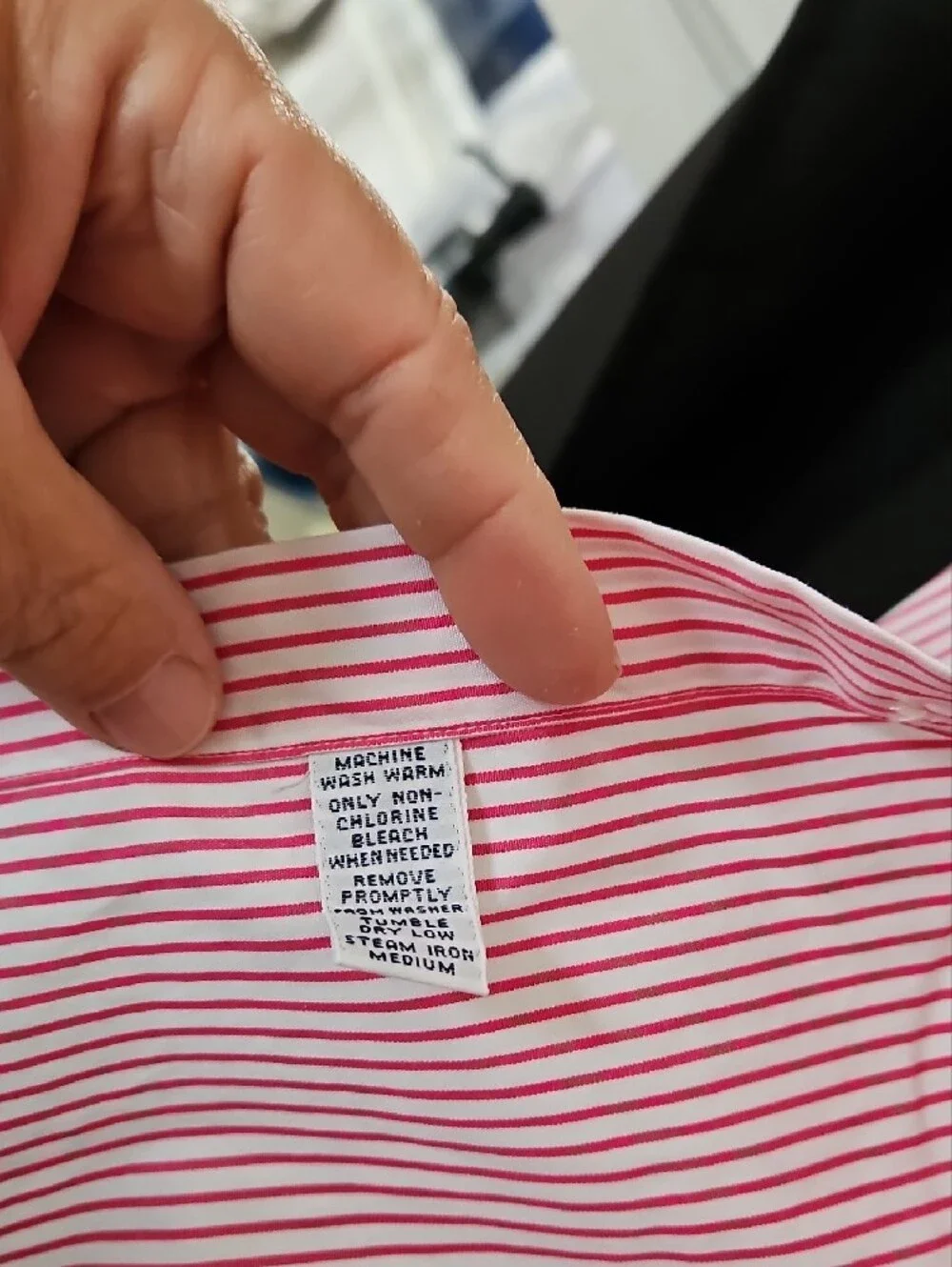 Polo by Ralph Lauren Pink & White Striped Button-Down Shirt